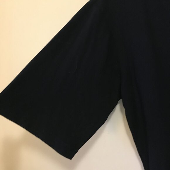 Vintage Western Concepts Dark Navy Blue Rayon Blend Relaxed Fit Polo Shirt - Picture 7 of 14